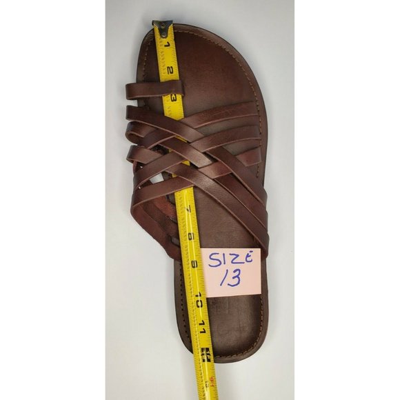 BRAND NEW LEATHER JOLLY KNOCKER ROMAN SANDALS WITH TOE STRAP UNISEX ADULT'S - Picture 9 of 10